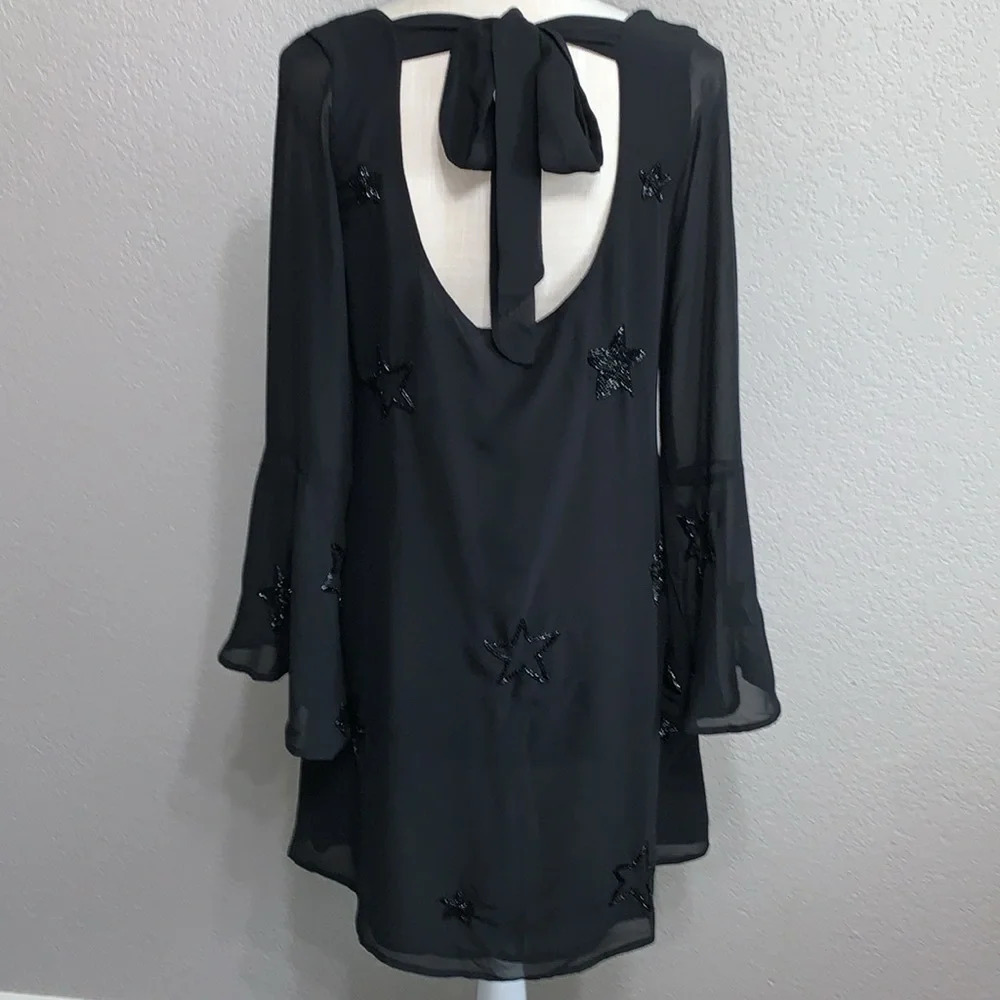 Chaser Bell Sleeve Beaded Dress M - Picture 2 of 13